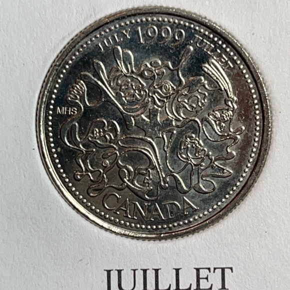 Partial 1999 Canada 25 Cent Coin Collection - Picture 10 of 14